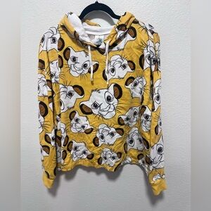 Disney Yellow White Simba Hoodie Size 3X